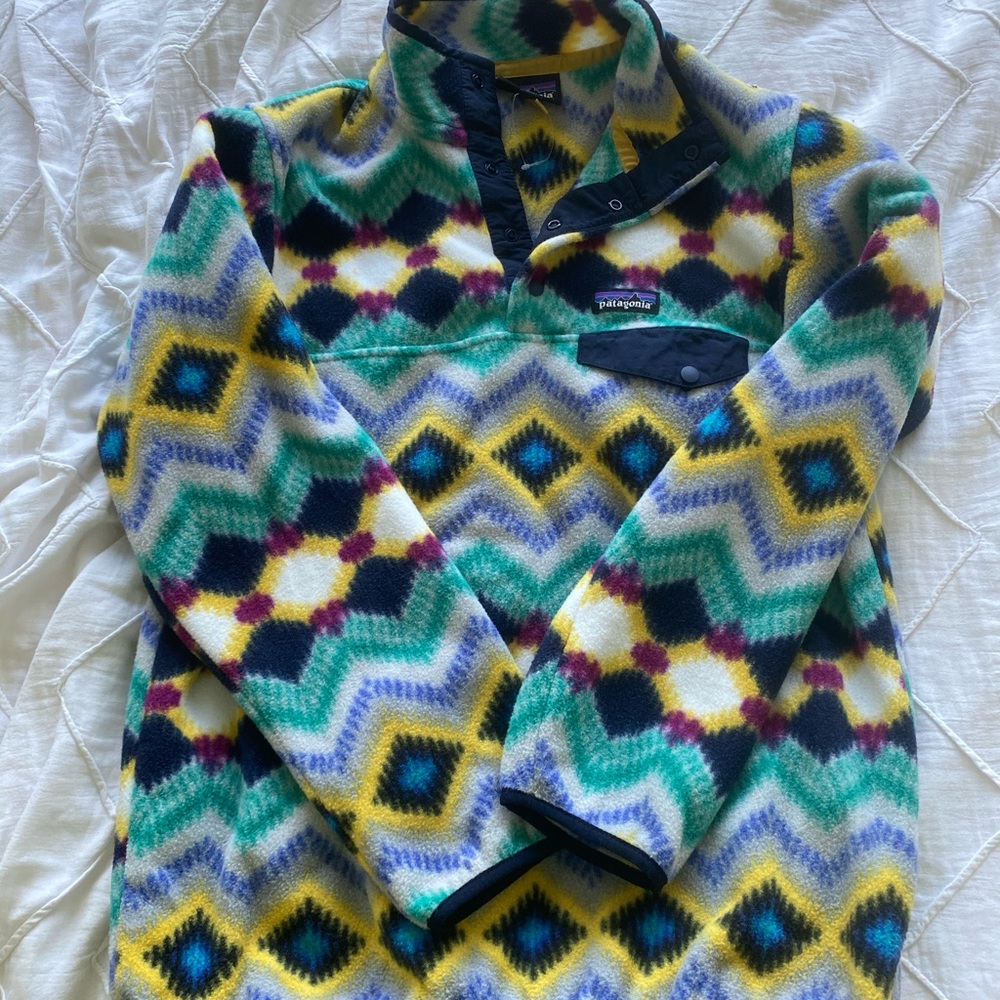 colorful classic Patagonia fleece